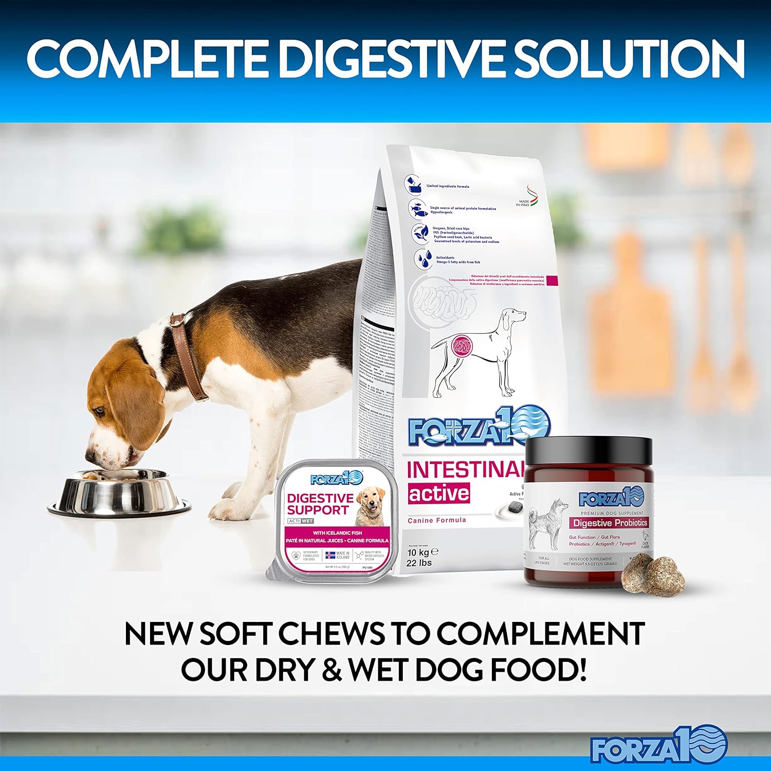 90 Ct Duck Flavor Dog Probiotics Chews D4365