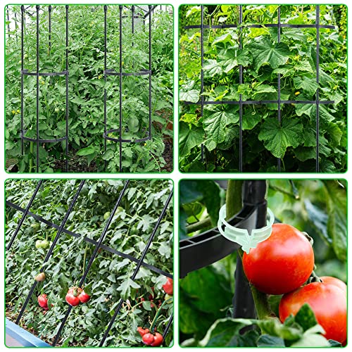 60" Tall Tomato Cage Plant Support with Plant Clips P4738
