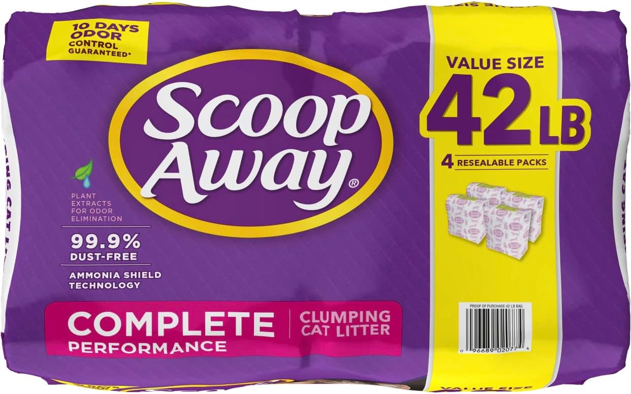 Fresh Scented Clumping Clay Cat Litter, 42 lb V8587