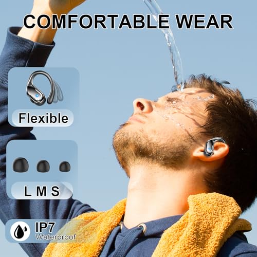Bluetooth 5.4 Wireless Earbuds with Earhooks Z1530