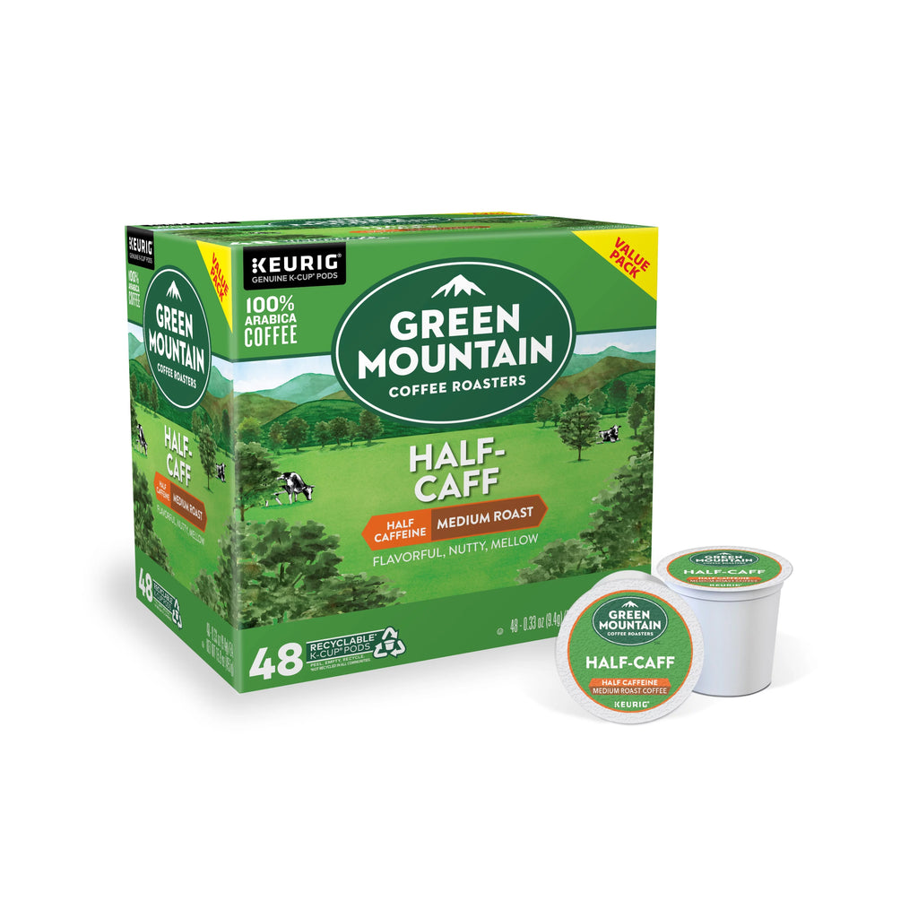 Half Caff Medium Roast Coffee K-Cup Pods, 48 Count D557745