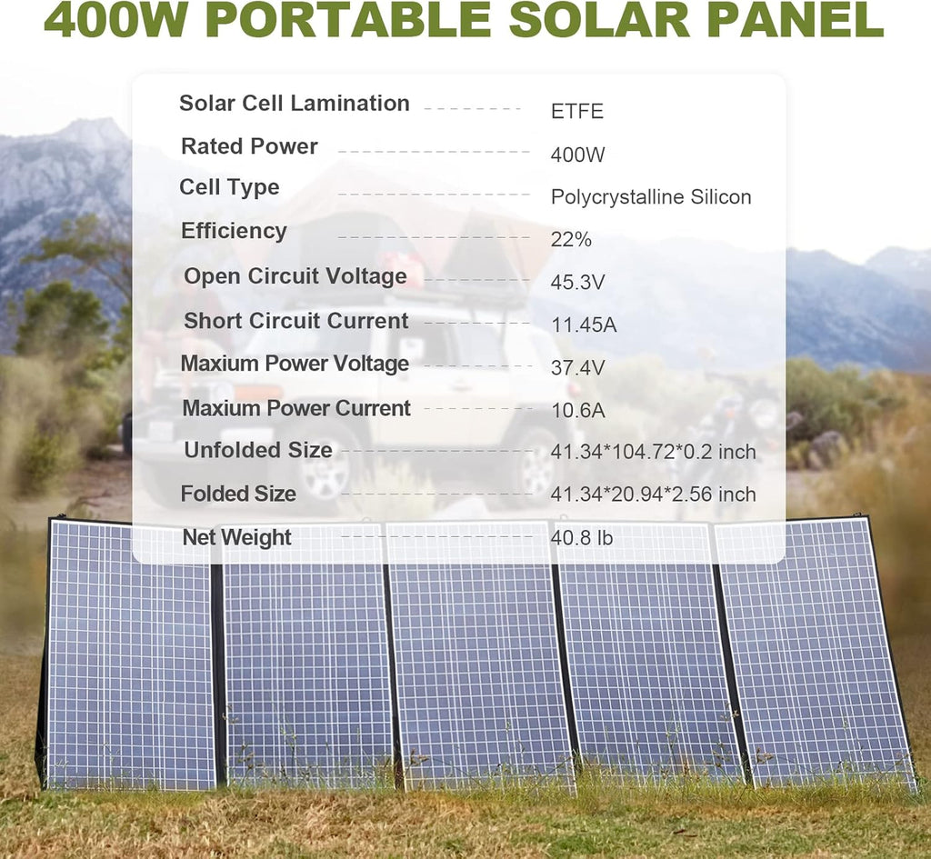 2000W Portable Power Station with 400W Solar Panel Z9951