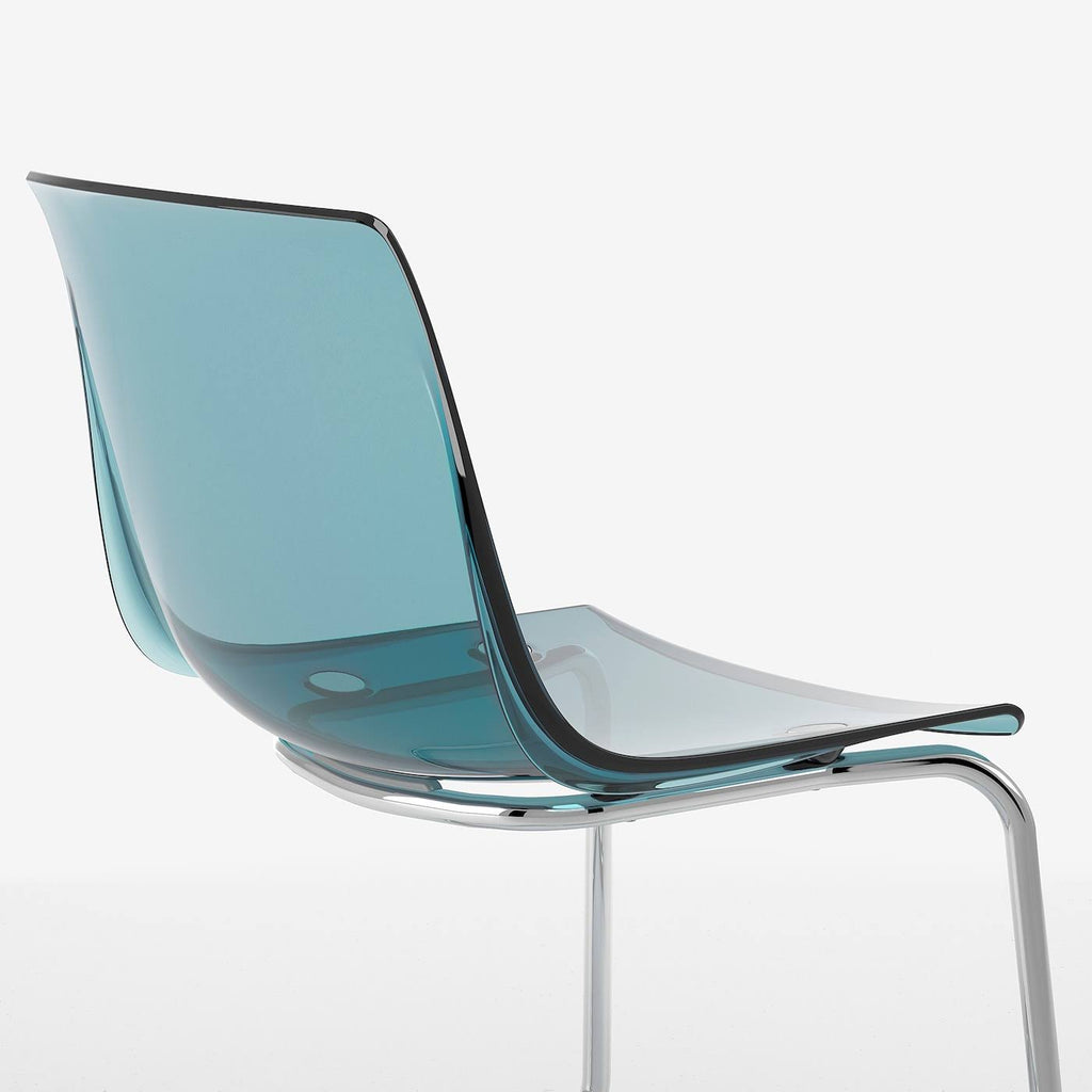 Blue/Chrome Plated Chair L199519