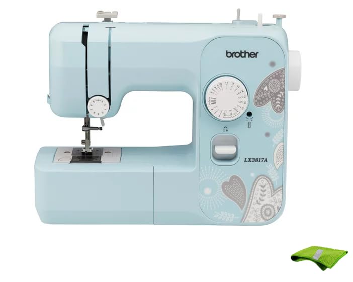 17-Stitch Portable Full-Size Sewing Machine, White R55034