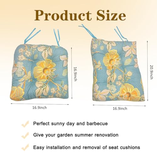 Rocking Chair Cushion Set with Ties S7693