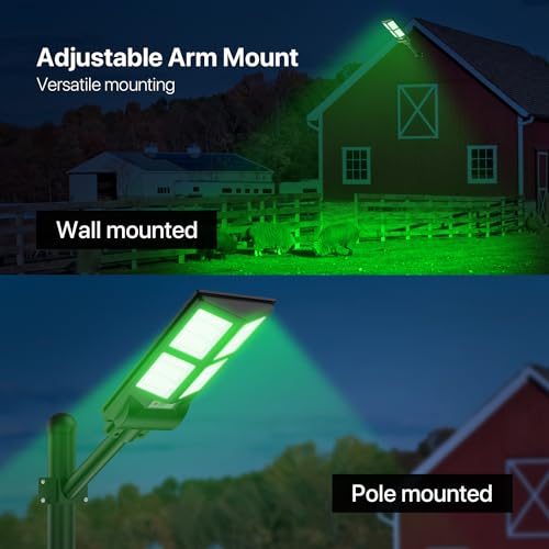 Green Solar Light for Hunting Hogs with Remote H849248