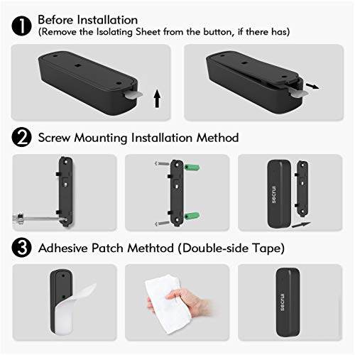 Door Chime with 500ft Operating Range 52 Chime Adjustable Volume Mute Mode LED Indicators N197719