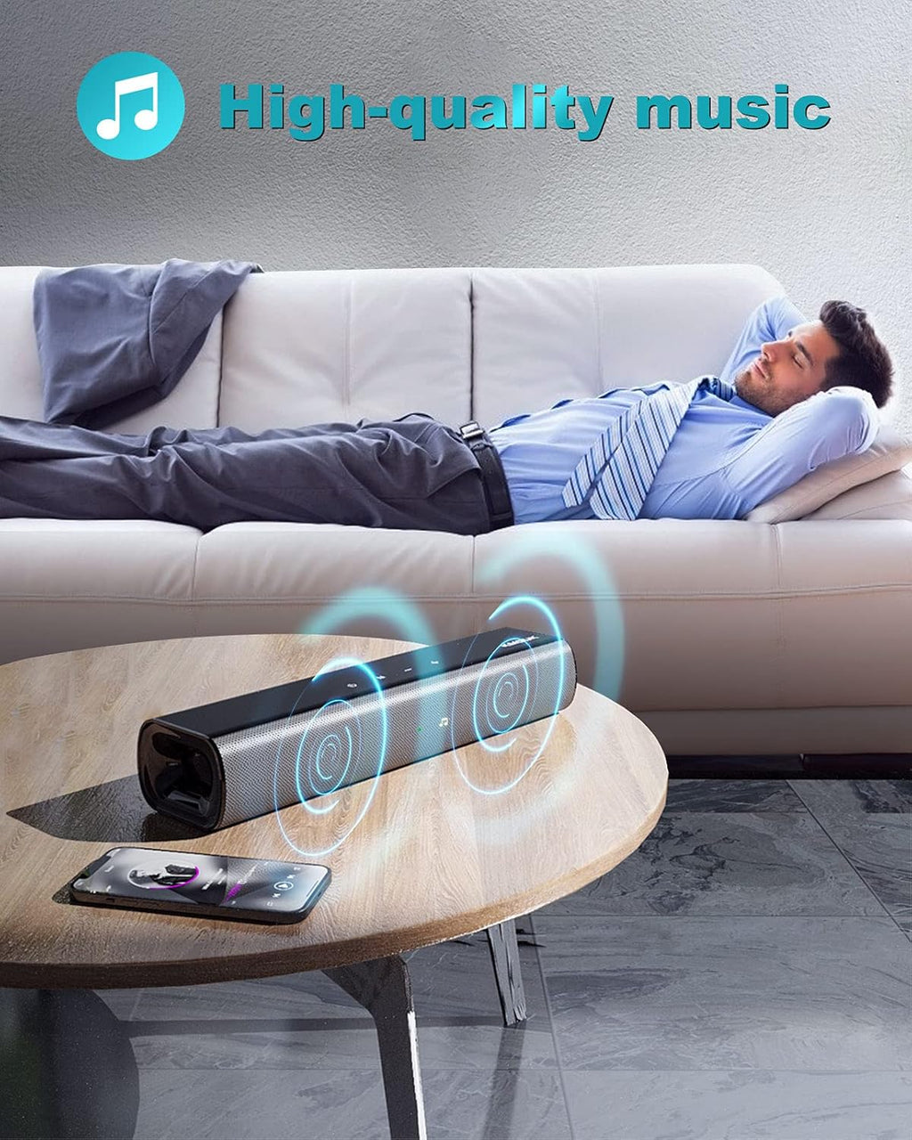 Mini Soundbar, 2.0 Channel, Bluetooth 5.0 T56448