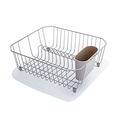 Large White Dish Drainer W830