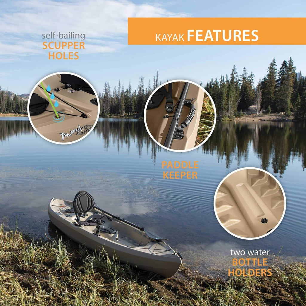 2 Pack Fishing Kayak with Paddles D80441