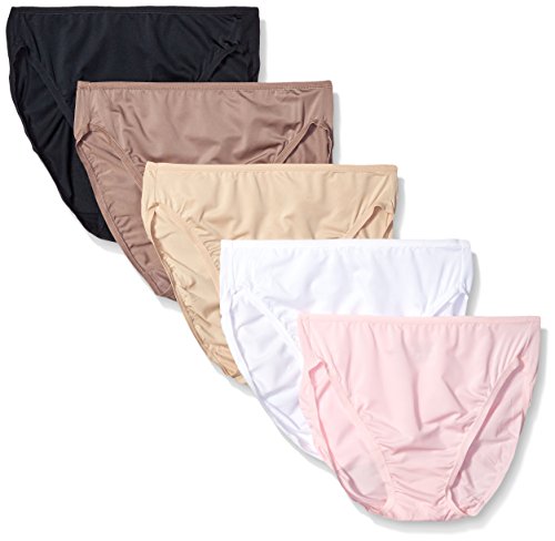 5 Pack Microfiber Hi-Cut Panties D947