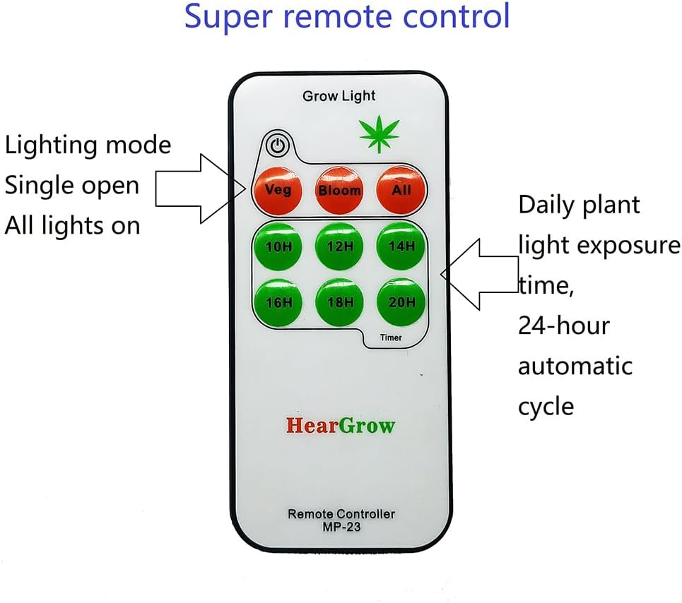 2000W Full Spectrum LED Grow Light with Auto ON/Off Timer K281952