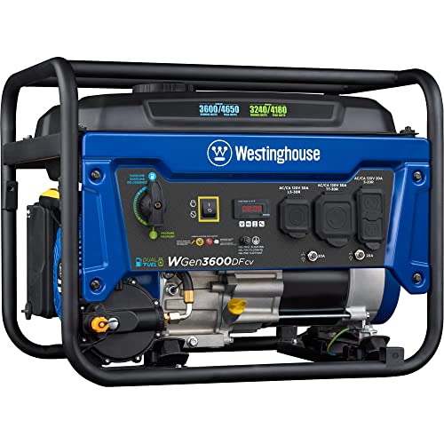 4650 Peak Watt Dual Fuel Portable Generator with Remote Electric Start T952994