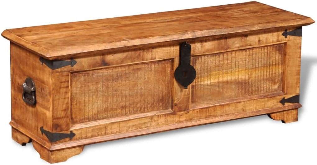 Solid Wood Storage Chest 43.3" x 13.8" x 15.7" F467274
