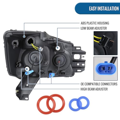 Black Projector Headlights Pair R112143