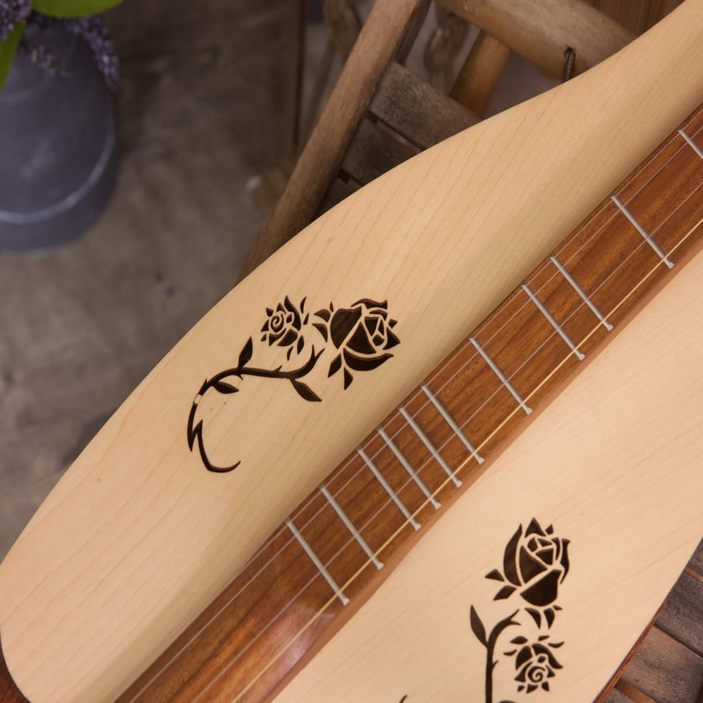 4-String Dulcimer with Rose Soundholes H7154