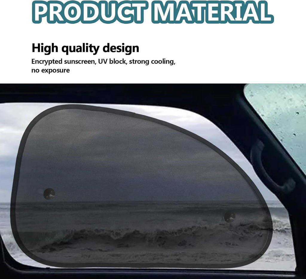 2PCS Universal Side Window Car Sun Shades (Large) O2640