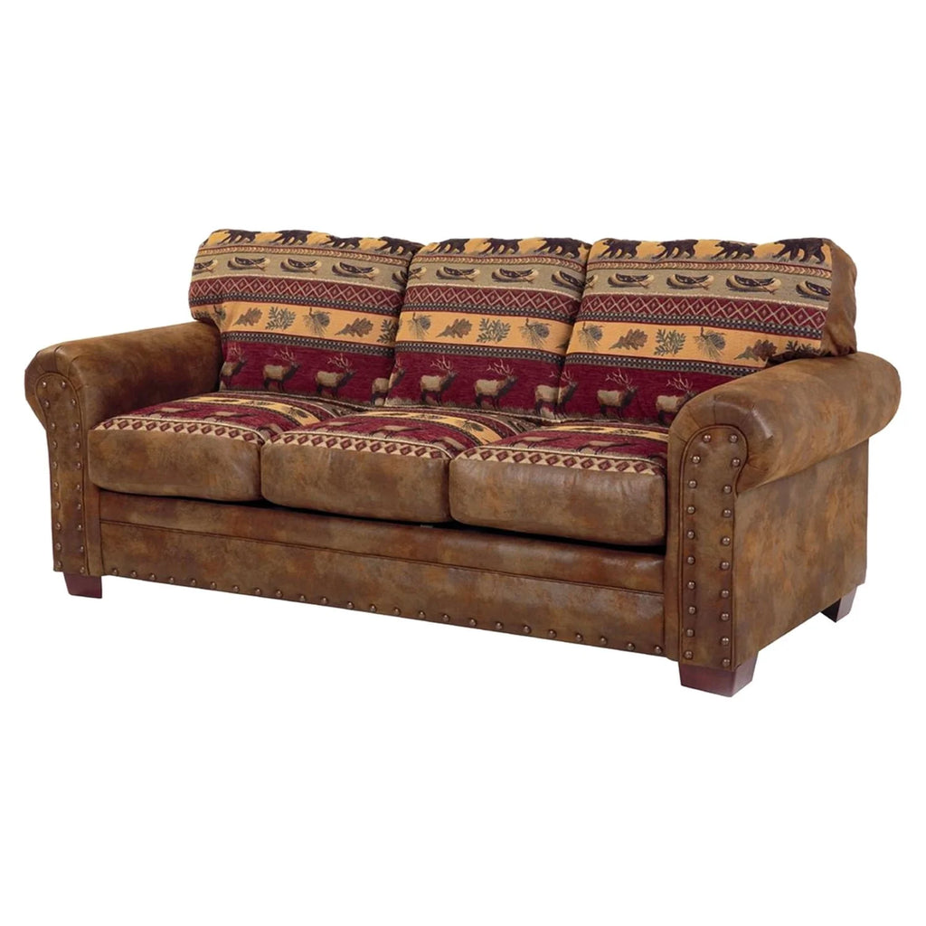 4-piece Microfiber Sofa Set in Brown U211