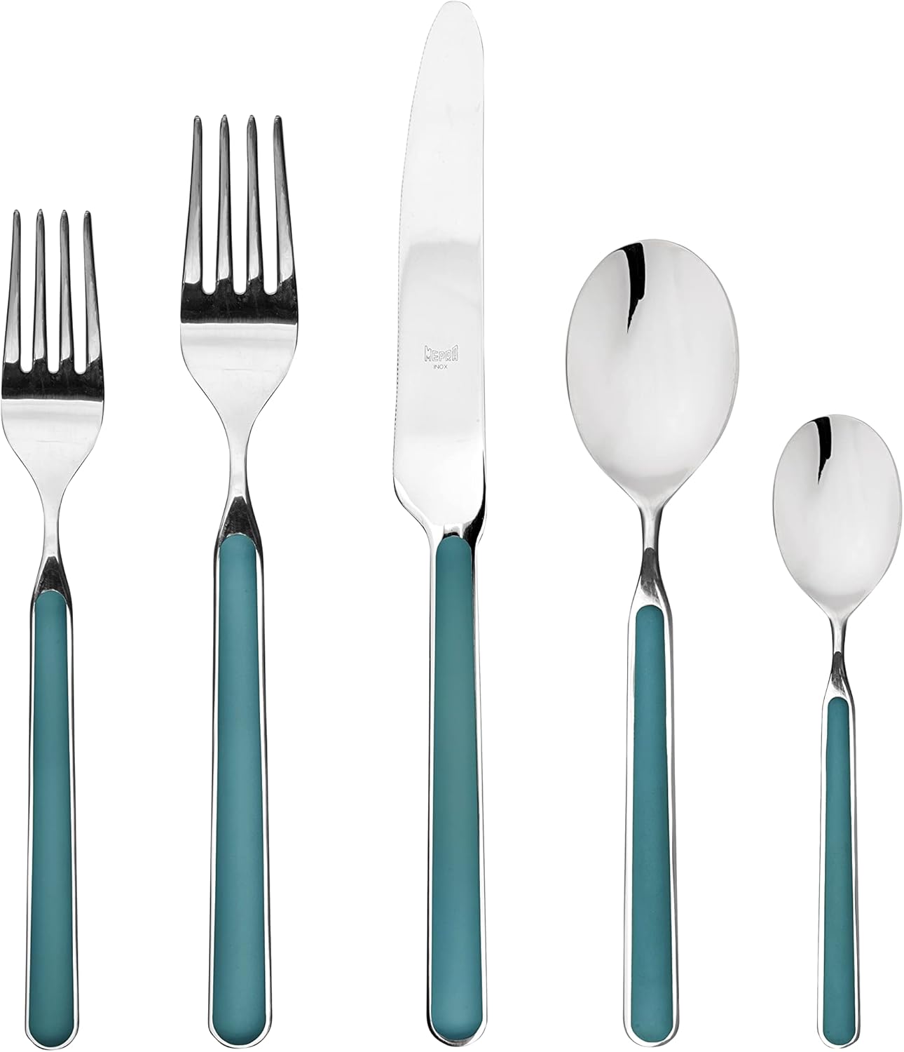 5 Piece Orange Flatware Set P8348