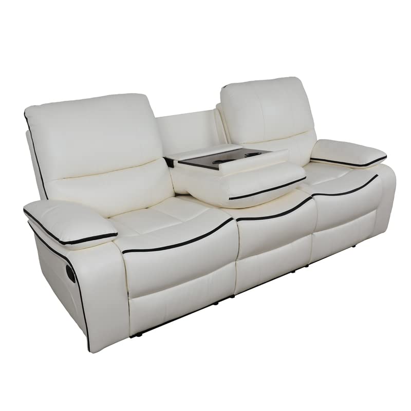 Faux Leather Reclining Sofa Set 3PCS P950061