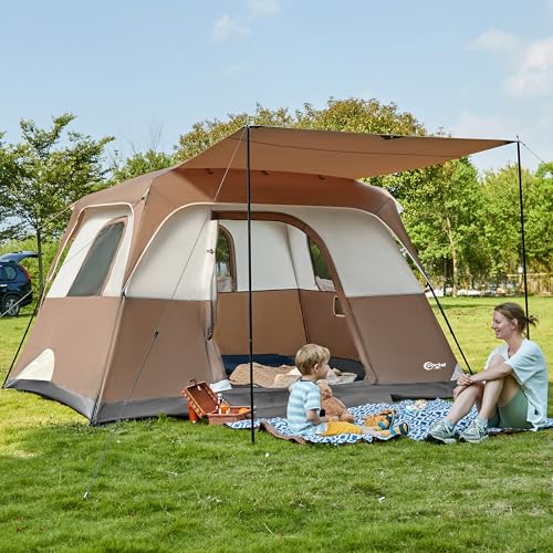 6 Person Camping Tent with Porch U657202