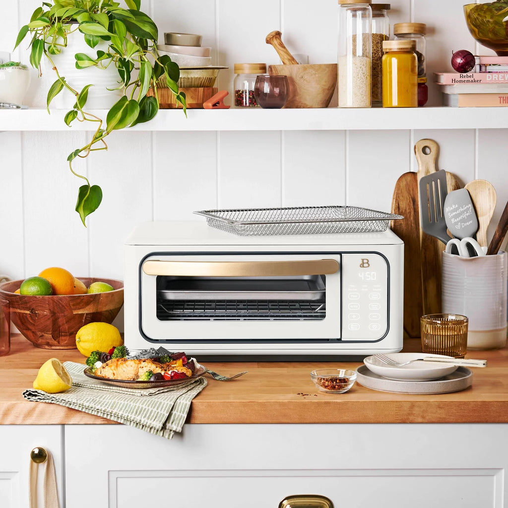 White 9-Slice 1800 W Air Fry Toaster Oven F5922