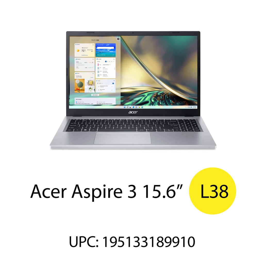 15.6" FHD Intel Core i3-N305 8GB LPDDR5 128GB UFS Windows 11 Home Silver Laptop N628789