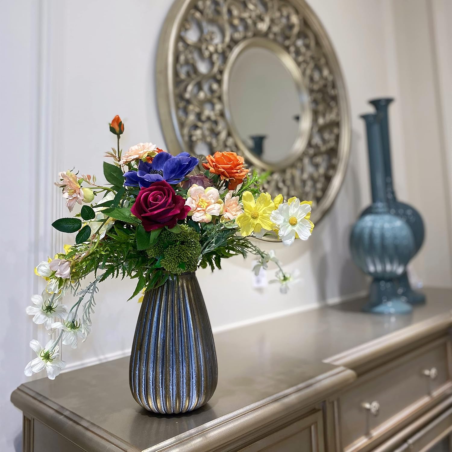 Silk Flower Arrangement in Vase R27074