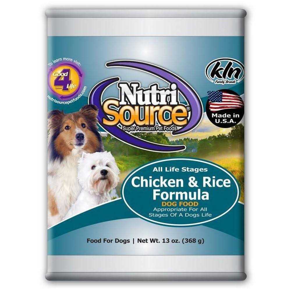 Adult Chicken & Rice Canned Dog Food A819445