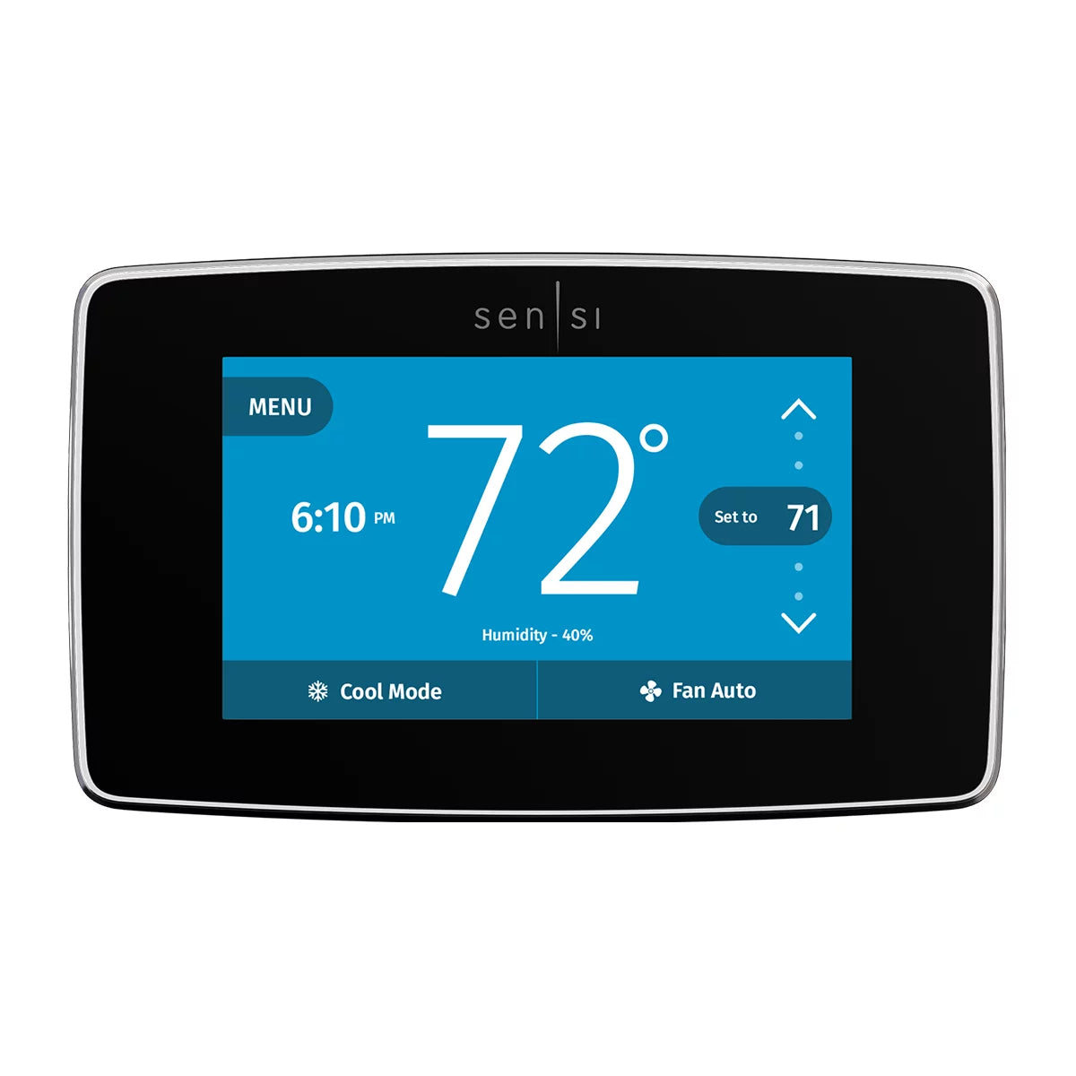 Black Smart Programmable Wi-Fi Thermostat R476