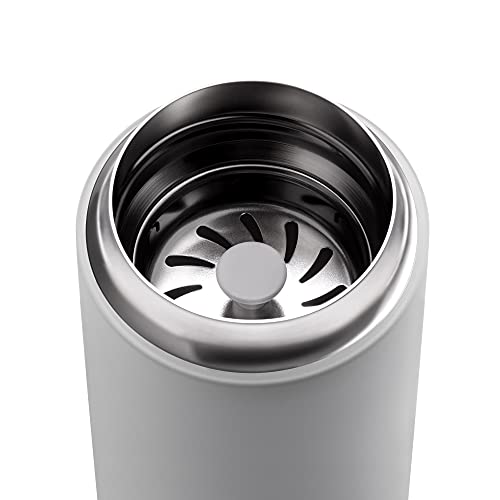 8 oz Vacuum-Insulated Stainless Steel Travel Mug with Ceramic Interior U5375
