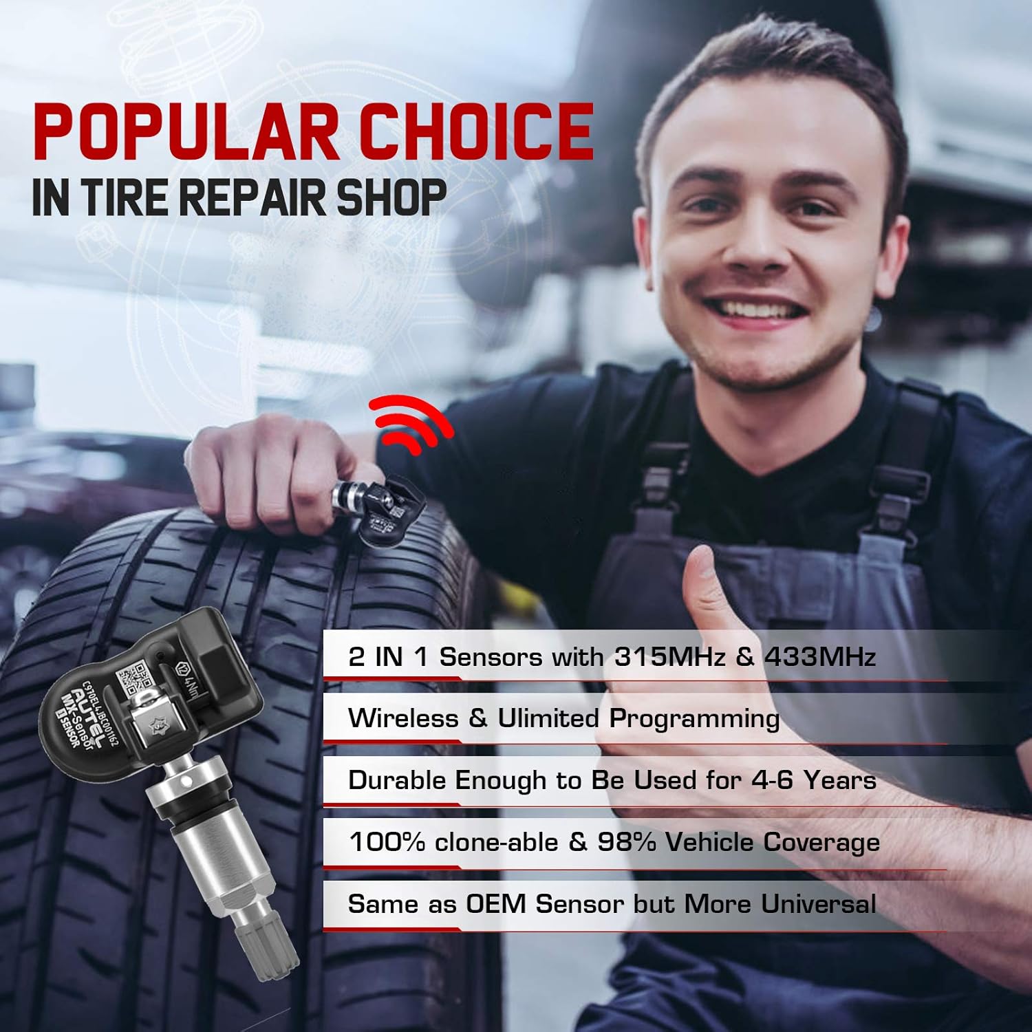 TPMS Relearn Tool TS408 Tire Pressure Monitor Sensor Programming Tool Z212809