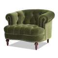 Lavender Velvet Tufted Accent Chair K481