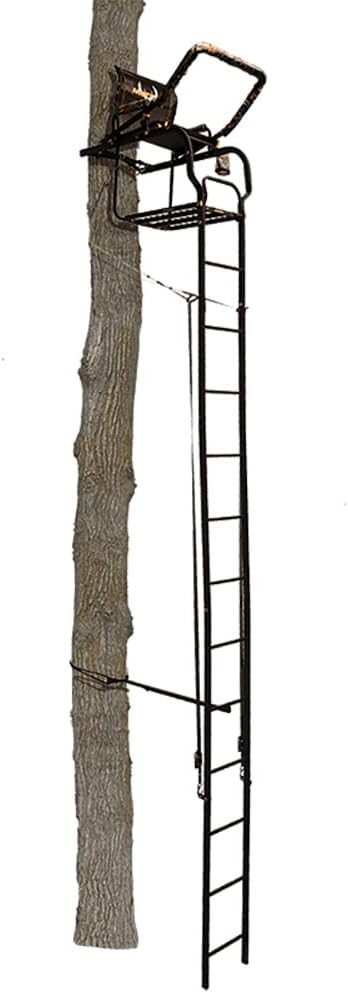 20' Height Steel Ladder Stand with Padded Shooting Rest U861420