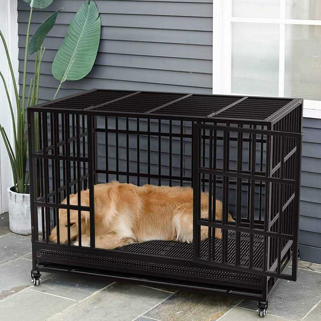 Heavy Duty Dog Crate with Removable Tray W3739