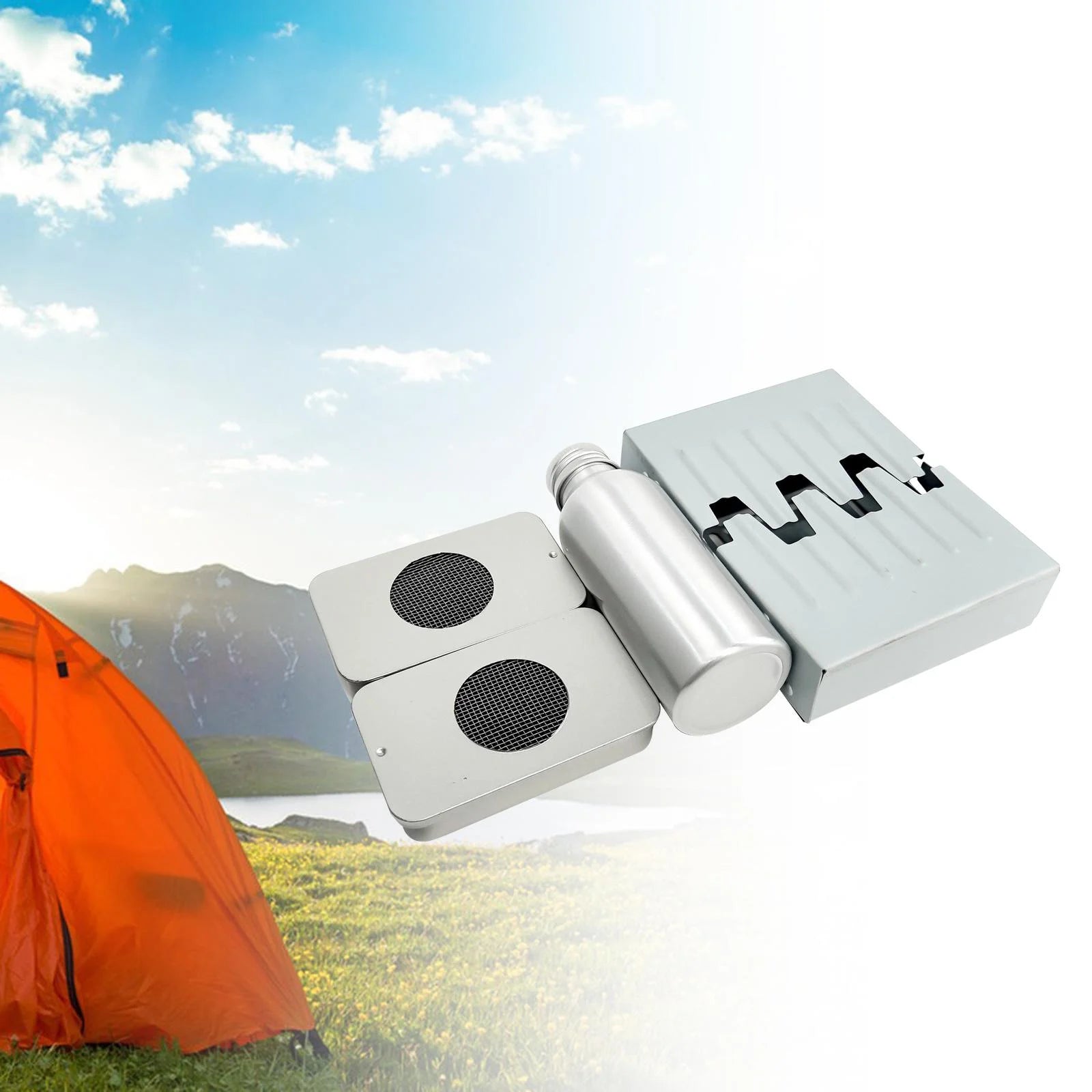 Mini Camping Stoves Set Folding Grill Burning Stoves Heater E415