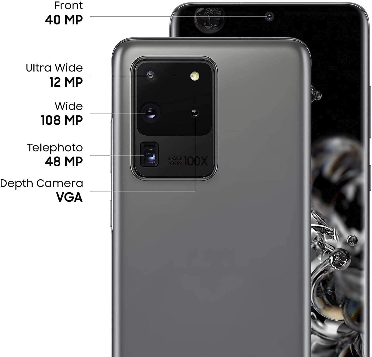 128GB Cosmic Gray Unlocked Galaxy S20 Ultra J6300