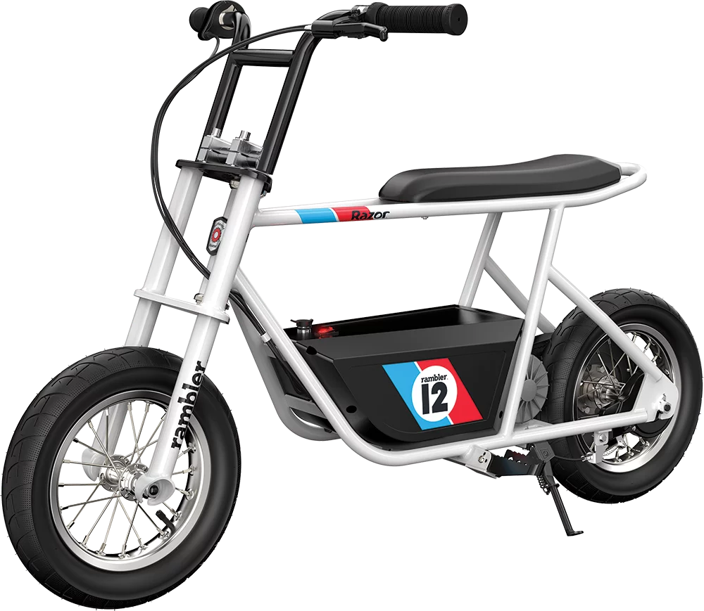 12 Seated Electric Scooter, White, 12" Air-Filled Tires Y720209