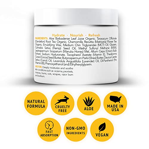 Manuka Honey Eczema Cream (4oz) Moisturizing Lotion C841