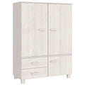 Solid Pinewood Wardrobe Dark Gray R367017