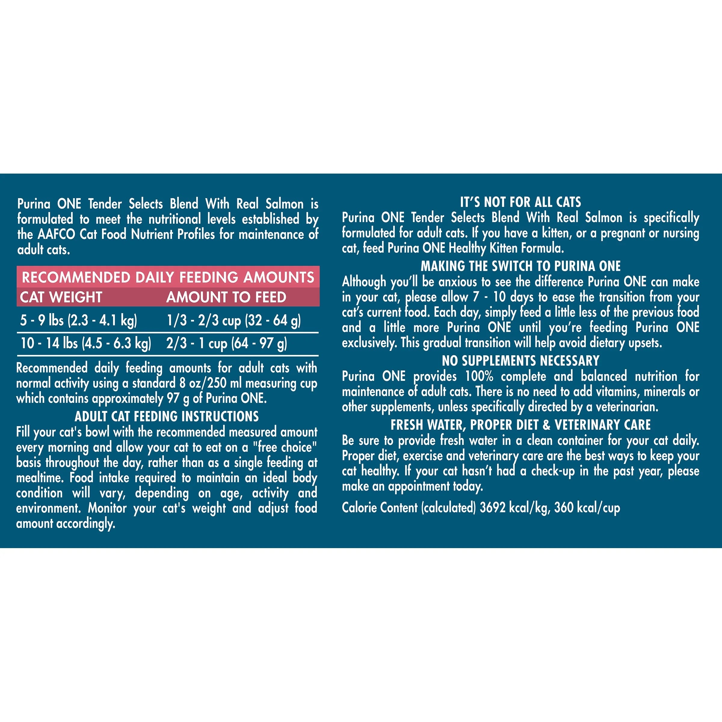 22 lb. Cat Food with Real Salmon F7502