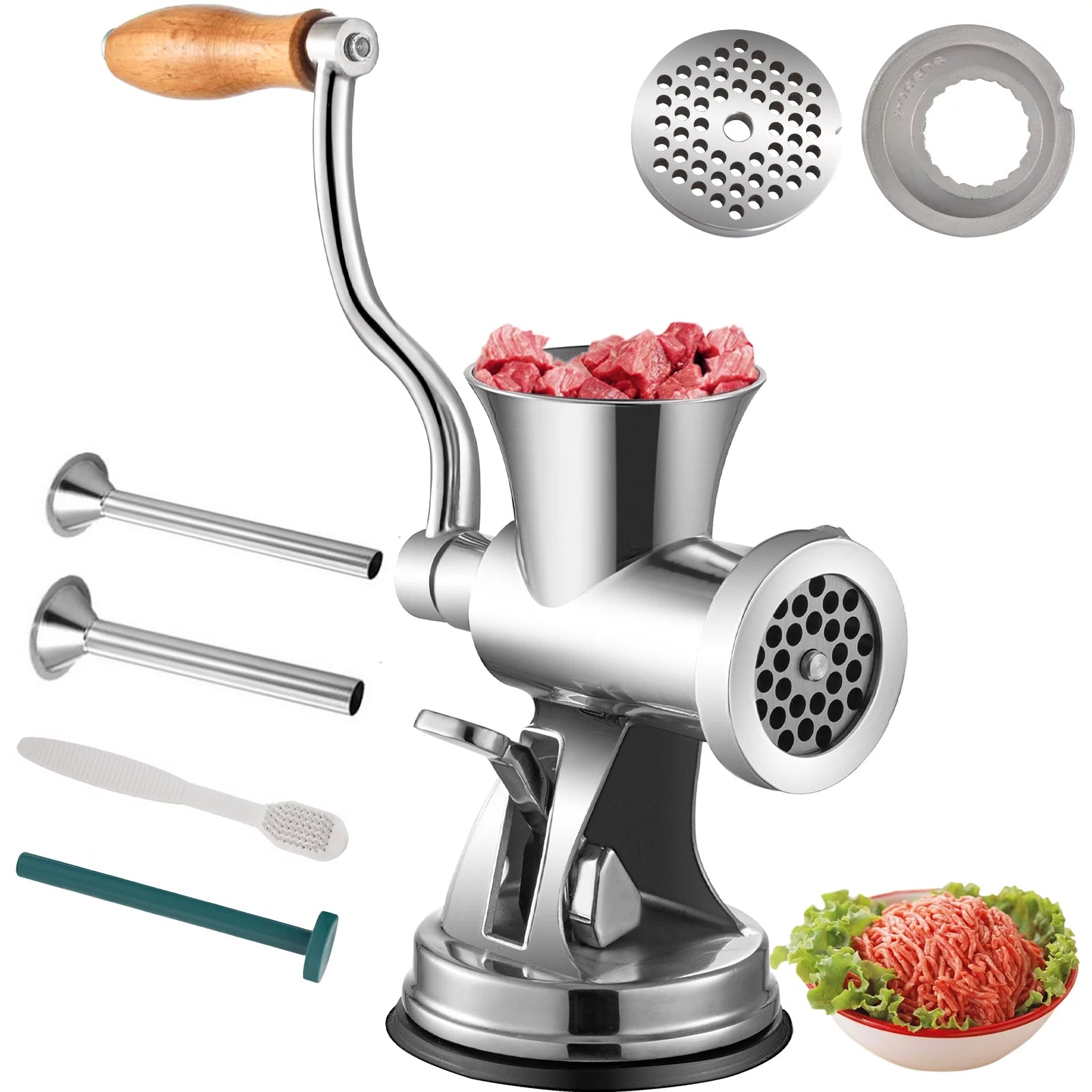 Hand Operated Stainless Steel Manual Meat Grinder C7888