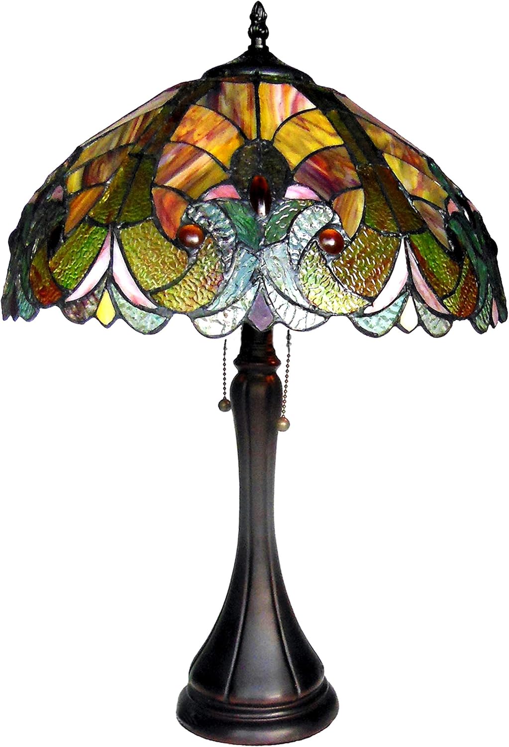 2 Light Victorian Table Lamp 16" Shade K896429