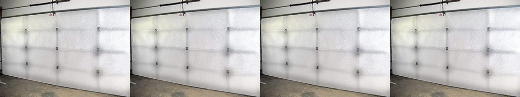 White Reflective Foam Core 2 Car Garage Door Insulation Kit 18FT x 8FT L7378