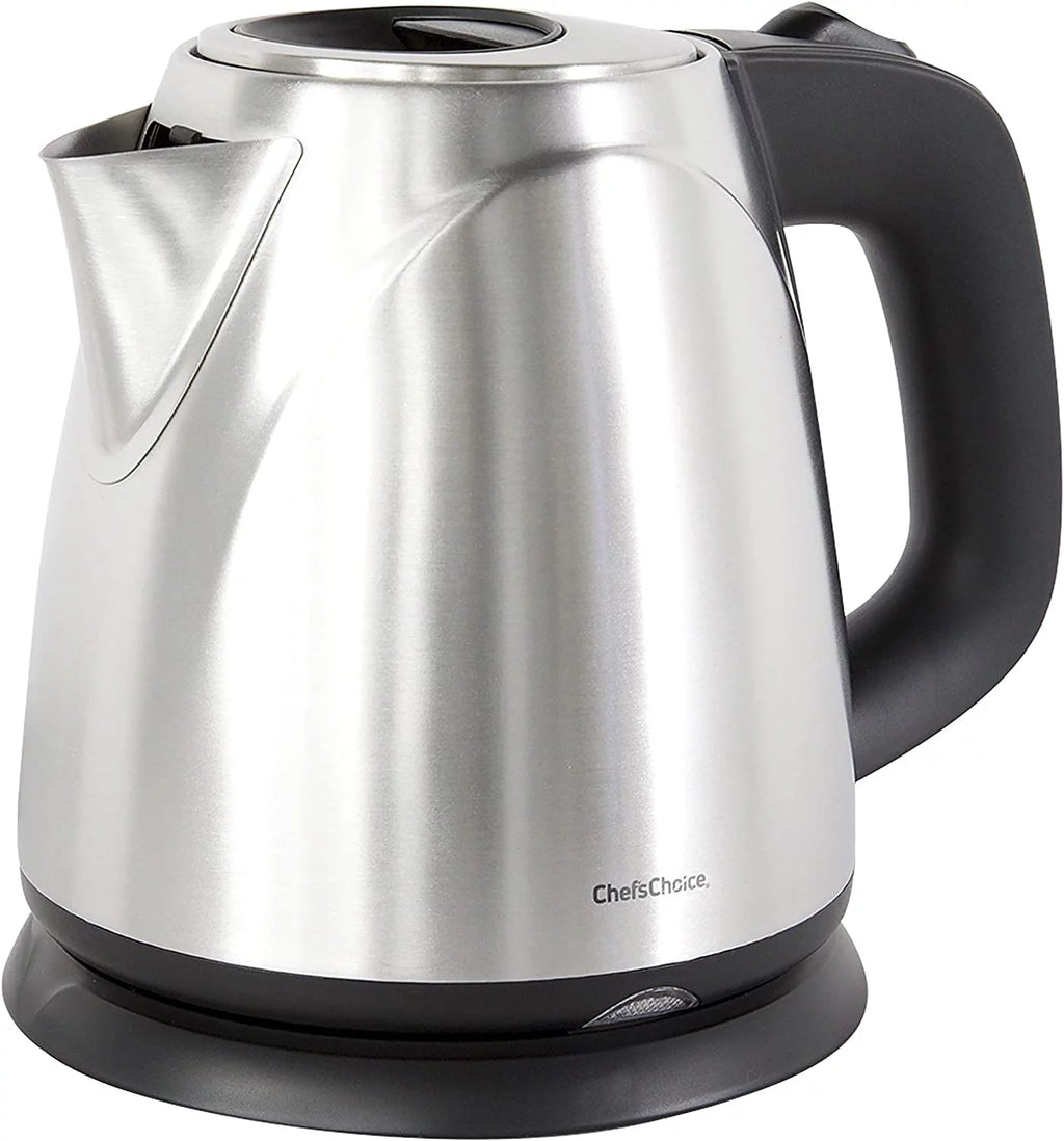 Cordless Compact Electric Kettle in Brushed Stainless Steel, 1-Liter, Silver X468516