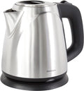 Cordless Compact Electric Kettle in Brushed Stainless Steel, 1-Liter, Silver X468516