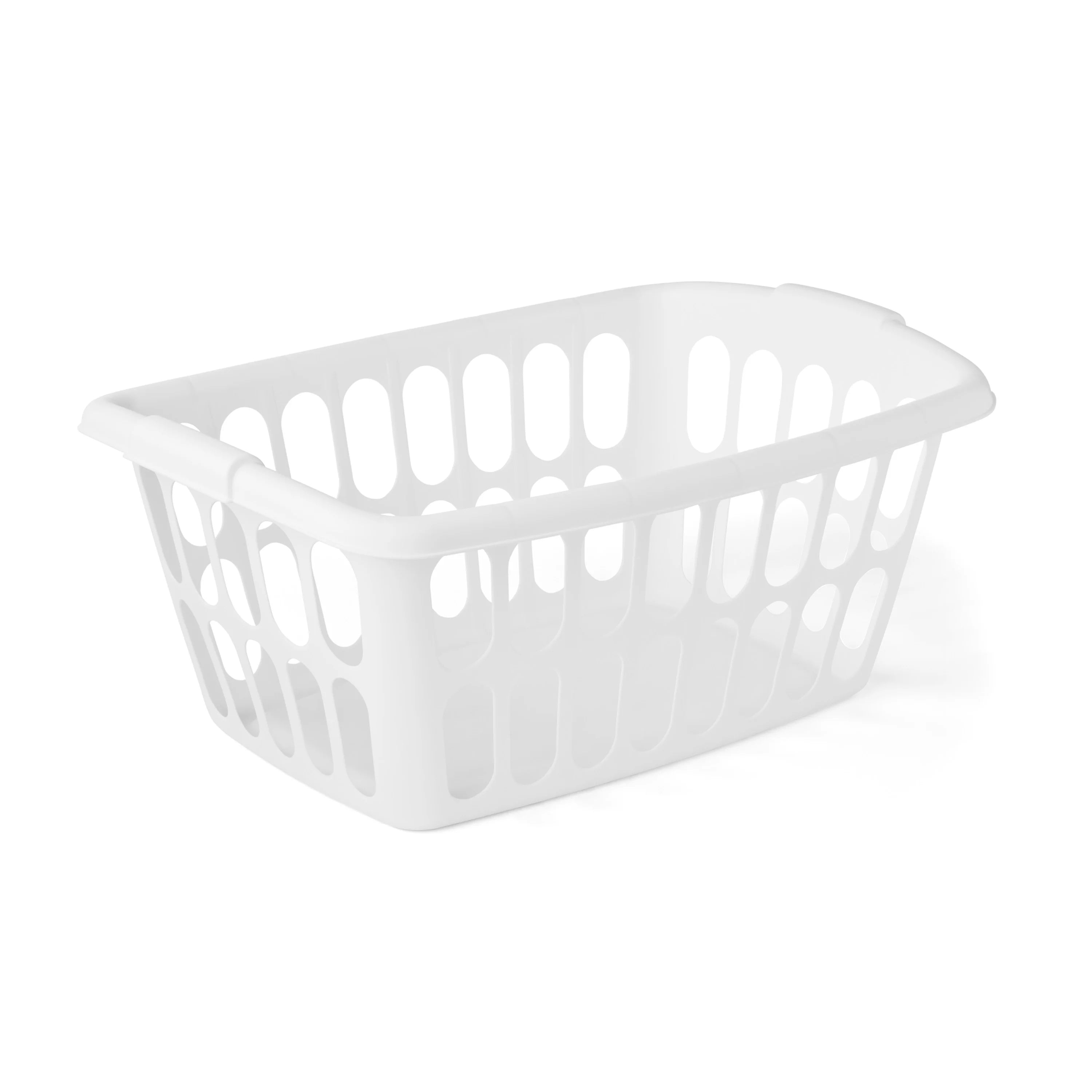 White 6 Pack Rectangular Plastic Laundry Basket K235