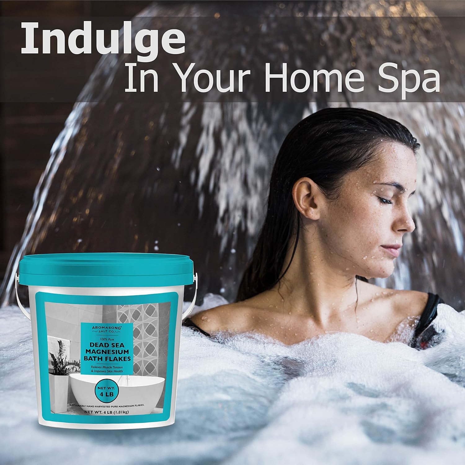4 LB Raw Dead Sea Magnesium Flakes Bath Salt N93055