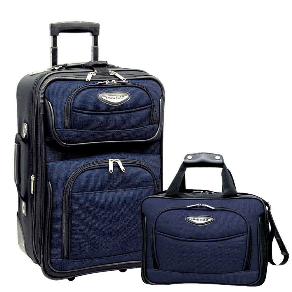 2-Piece Carry On Luggage Set - Navy L7916