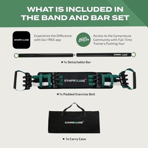 200LBS Resistance Band Set with Pilates Bar U878642